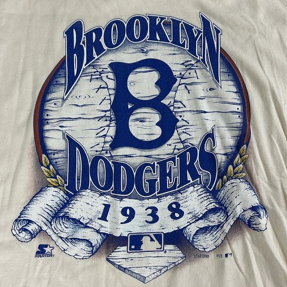 STARTER Brooklyn Dodgers Vintage 90s Graphic Tee - Size XL - Picture 6 of 10